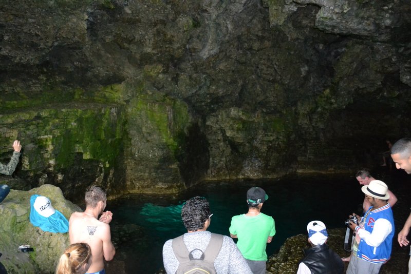 The popular dive spot inside Grotto
