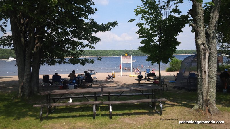 Day use beach at killbear provincial park