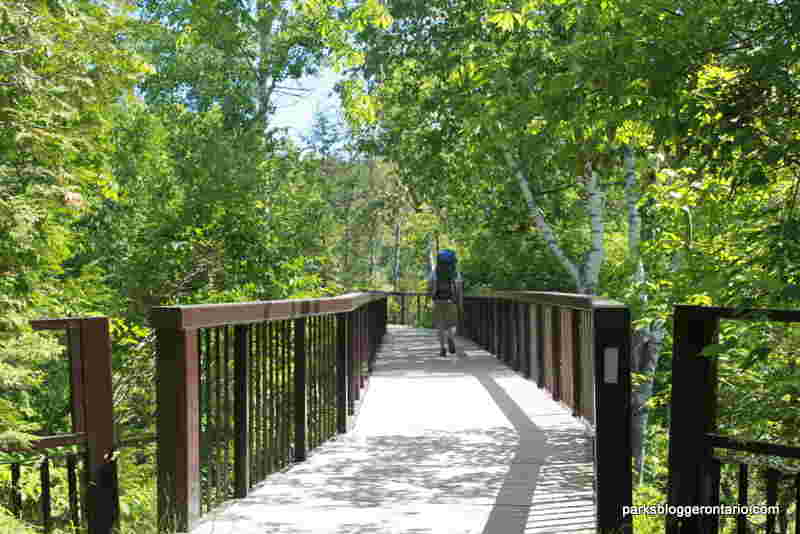 wooden bridge dominion trail forks of the credit provincial park