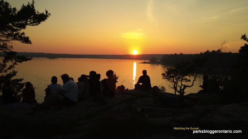 Sunset at killbear provincial park