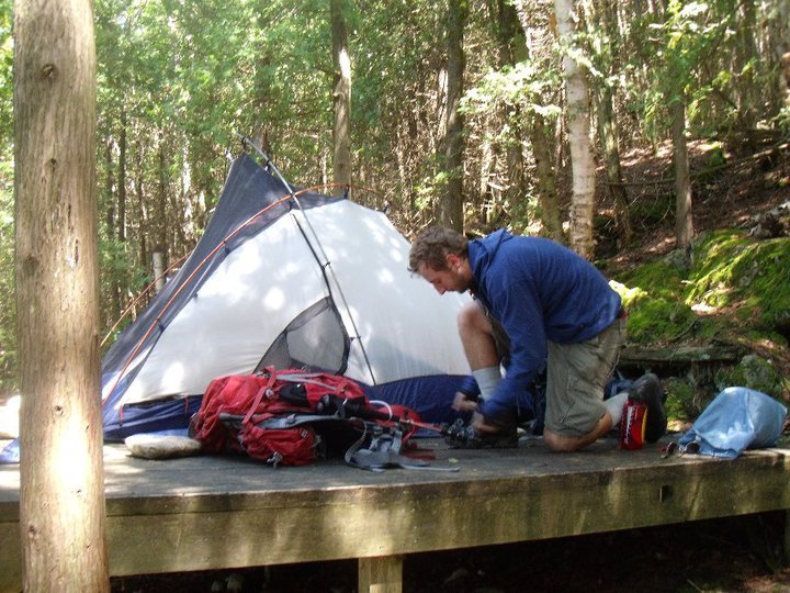 Tent Platform - Back country camping - Bruce Peninsula