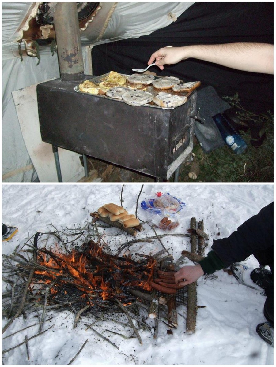 food and cooking - winter camping