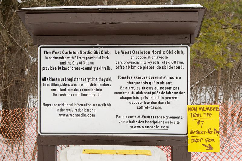 west carleton nordic ski club ski trail in fitzroy