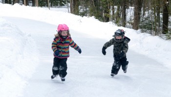 Skating rink at MacGregor Point provincial park