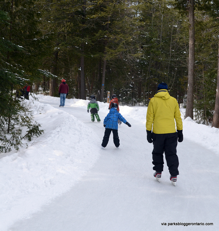 Skating rink at MacGregor Point provincial park