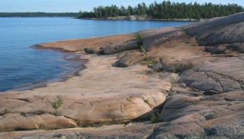 Rocky shores at Killbear provincial park