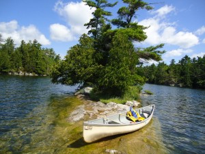 Canoeing at Charleston Lake Provincial Park