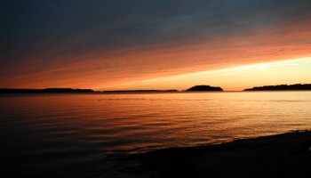 Sunset at Killbear provincial park