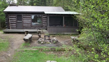 rain lake ranger cabin exterior algonquin