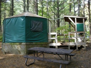 Yurts at Bon Echo Provincial Park Ontario