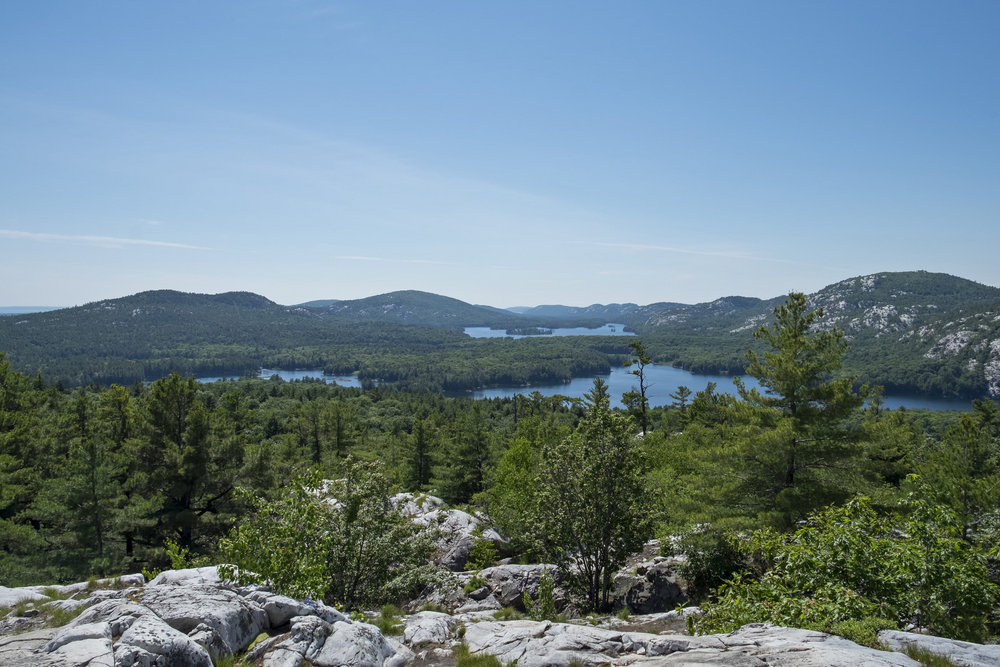 View from the top of Crack Trail, Killarney Lake