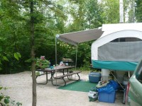 few years ago with the pop-up – so private (Gunn Point Campground)