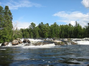 A Waterfall at Quetico Provincial Park