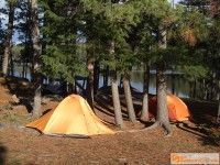 campsite at Opalescent Lake