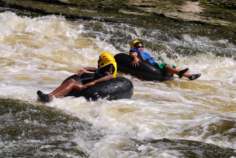 tubing ride down the Grand River at Elora Gorge Conservation Area