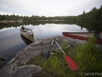 Backcountry camping at Bon Echo Provincial Park