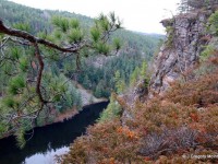 Baron River Canyon on a grey Fall day