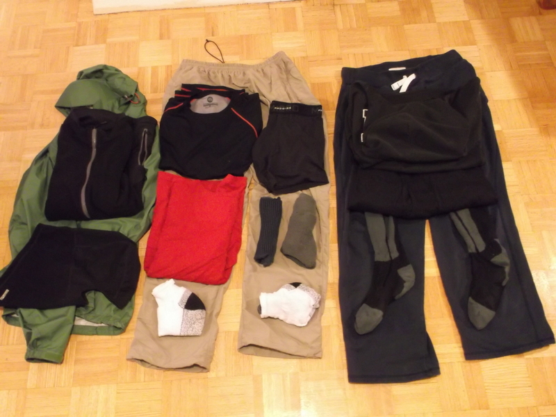 clothes for winter trek