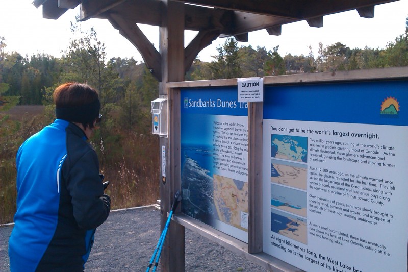 Sandbanks Dunes Trail Information Board