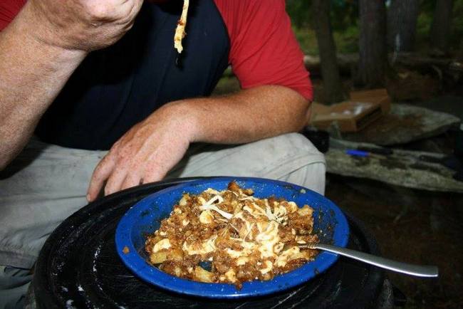 Camp Poutine - backcountry camping recipies