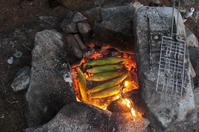 Corn in the coles - backcountry camping recipies