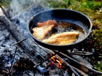 frying walleye - backcountry camping recipies