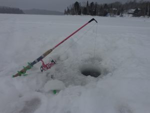 ice fishing at Windy lake