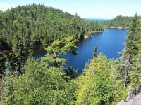 Orphan Lake as seen from trail lookout