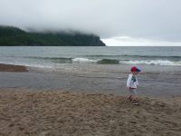 Stormy day at Old Women Bay beach