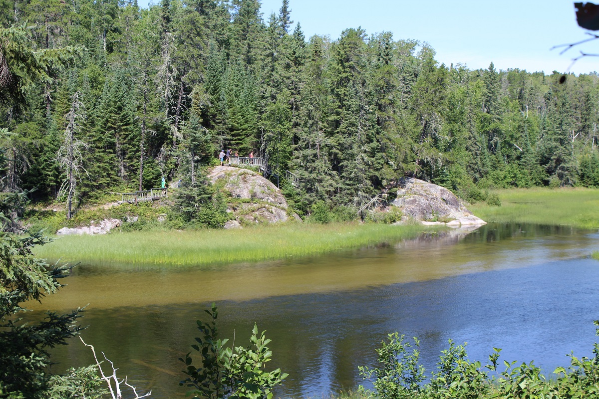 The calm waters of Rushing River