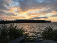 Sunset at Lake Mindemoya (view from the docks of Pirate's Cove Cottages)