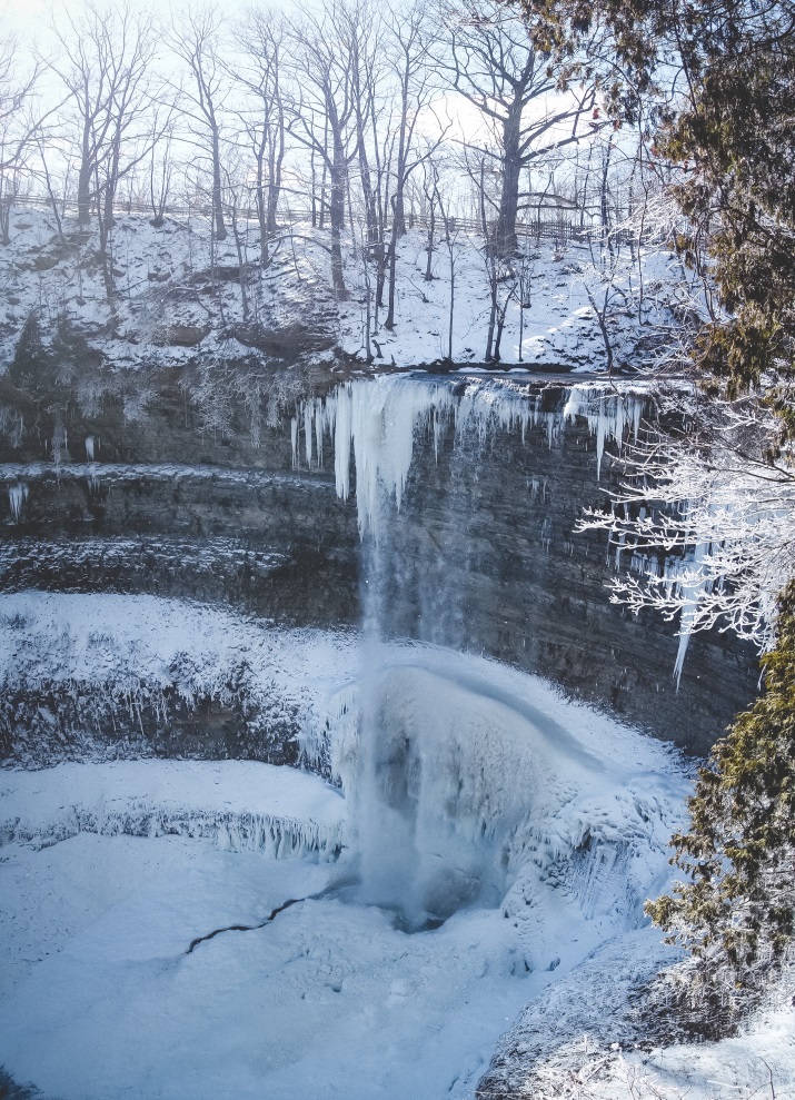 Tews Falls, Spencer Gorge Conservation Area - Winter hiking