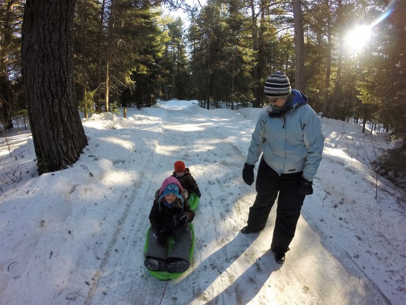 Algonquin Sled Rides at Mew Lake Yurt Camping