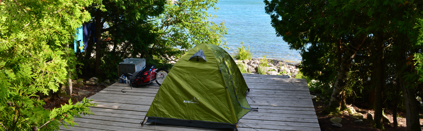 Fathom Five Flowerpot Island Tenting Site