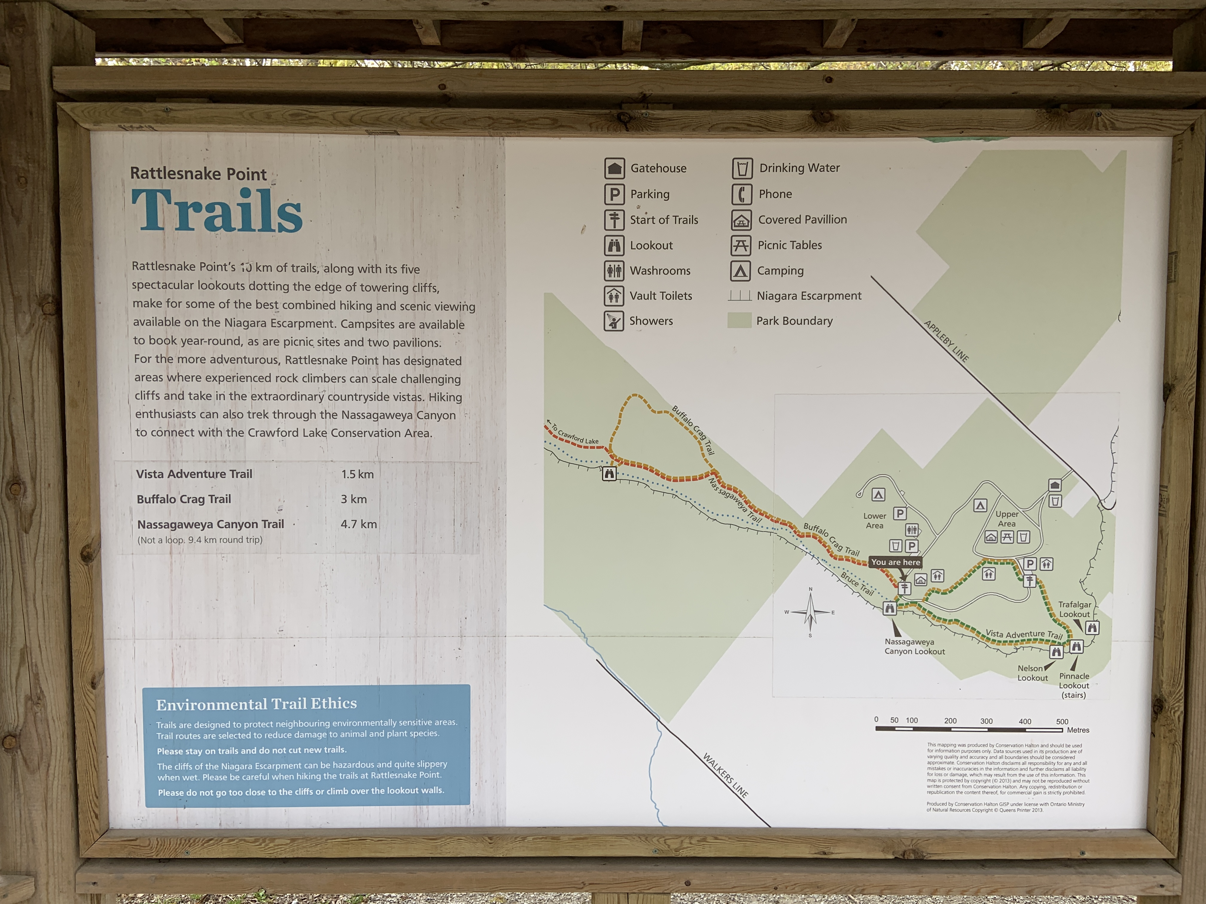 Rattlesnake Point Trail Map Rattlesnake Point Conservation Area - Parks Blogger