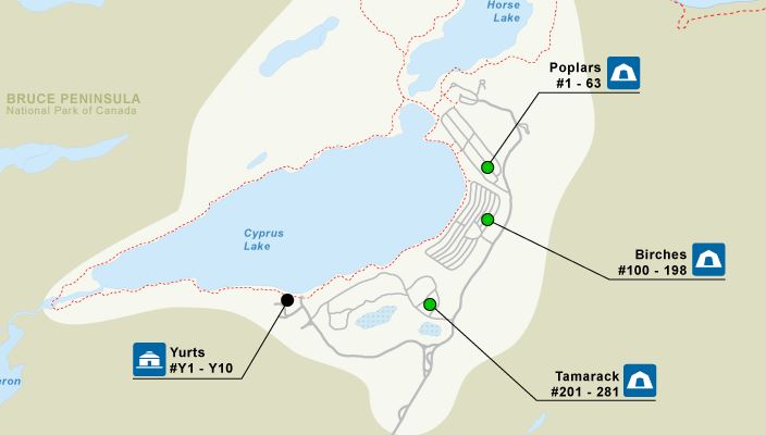 Bruce Peninsula National Park Campgrounds