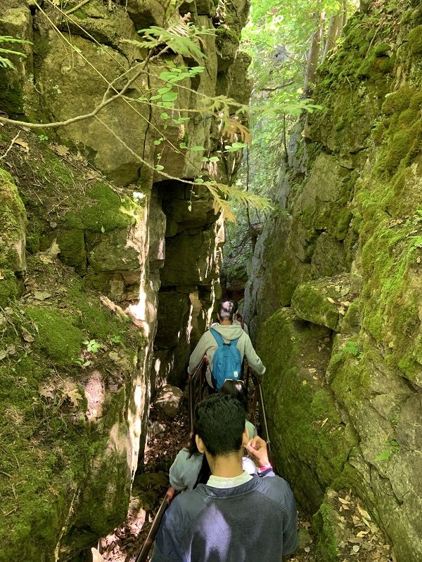 hiking through the caves - scenic caves1